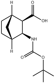 Bicyclo[2.2.1]heptane-2-carboxylic acid, 3-[[(1,1-dimethylethoxy)carbonyl]amino]-, (1S,2R,3S,4R)- Structural