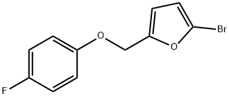 Furan, 2-bromo-5-[(4-fluorophenoxy)methyl]- Structural