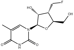 Uridine, 3'-deoxy-3'-(fluoromethyl)-5-methyl- (9CI) Structural
