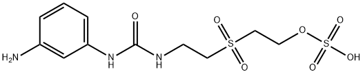 Urea, N-(3-aminophenyl)-N'-[2-[[2-(sulfooxy)ethyl]sulfonyl]ethyl]- Structural