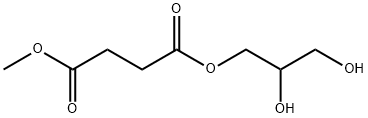 Butanedioic acid, 1-(2,3-dihydroxypropyl) 4-methyl ester Structural