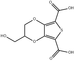 Thieno[3,4-b]-1,4-dioxin-5,7-dicarboxylic acid, 2,3-dihydro-2-(hydroxymethyl)- Structural