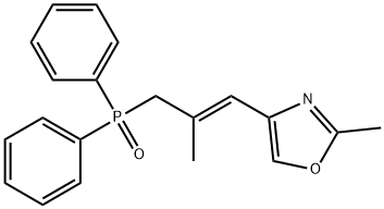 Oxazole, 4-[(1E)-3-(diphenylphosphinyl)-2-methyl-1-propen-1-yl]-2-methyl- Structural