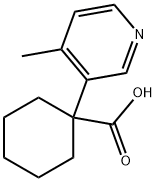 Cyclohexanecarboxylic acid, 1-(4-methyl-3-pyridinyl)- Structural