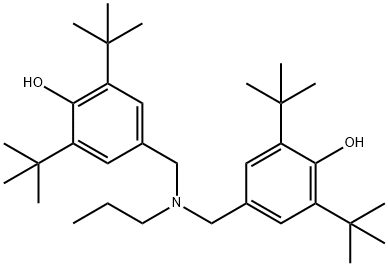 Phenol, 4,4'-[(propylimino)bis(methylene)]bis[2,6-bis(1,1-dimethylethyl)- Structural