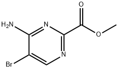methyl 4-amino-5-bromopyrimidine-2-carboxylate Structural