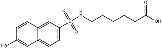 Hexanoic acid, 6-[[(6-hydroxy-2-naphthalenyl)sulfonyl]amino]- Structural