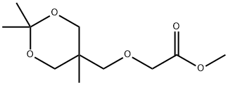 Acetic acid, 2-[(2,2,5-trimethyl-1,3-dioxan-5-yl)methoxy]-, methyl ester Structural
