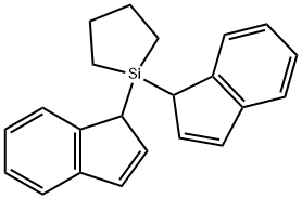 Silacyclopentane, 1,1-di-1H-inden-1-yl- Structural