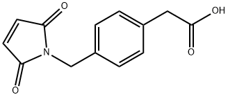 Benzeneacetic acid, 4-[(2,5-dihydro-2,5-dioxo-1H-pyrrol-1-yl)methyl]- Structural