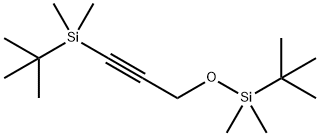 Silane, (1,?1-?dimethylethyl)?[3-?[[(1,?1-?dimethylethyl)?dimethylsilyl]?oxy]?-?1-?propyn-?1-?yl]?dimethyl- Structural