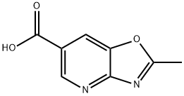 Oxazolo[4,5-b]pyridine-6-carboxylic acid, 2-methyl- Structural