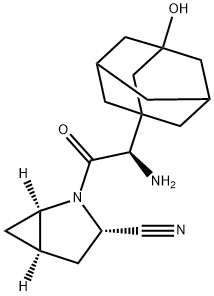 2-Azabicyclo[3.1.0]hexane-3-carbonitrile, 2-[(2R)-2-aMino-2-(3-hydroxytricyclo[3.3.1.13,7]dec-1-yl)acetyl]-, (1R,3S,5R)- Structural