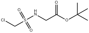 Glycine, N-[(chloromethyl)sulfonyl]-, 1,1-dimethylethyl ester Structural