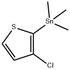 Stannane, (3-chloro-2-thienyl)trimethyl- Structural