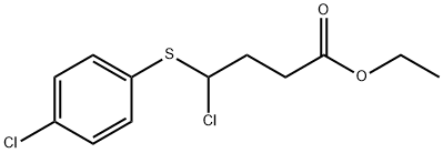 Butanoic acid, 4-?chloro-?4-?[(4-?chlorophenyl)?thio]?-?, ethyl ester Structural
