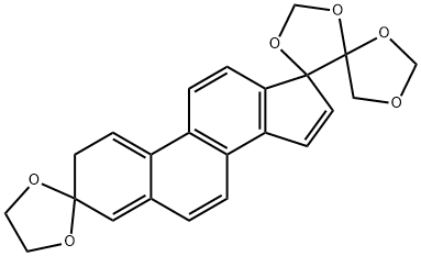 Trispiro[1,3-dioxolane-2,3'-[3H]cyclopenta[a]phenanthrene-17'(2'H),4''-[1,3]dioxolane-5'',4'''-[1,3]dioxolane] (8CI,9CI) Structural