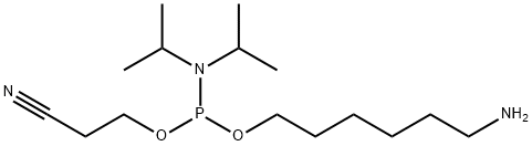 Phosphoramidous acid, N,N-bis(1-methylethyl)-, 6-aminohexyl 2-cyanoethyl ester Structural