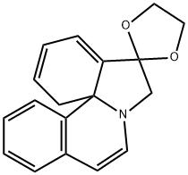 Spiro[1,3-dioxolane-2,5'(6'H)-[1H]indolo[7a,1-a]isoquinoline] (8CI,9CI) Structural