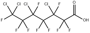 Heptanoic acid, 3,5,7,7-tetrachloro-2,2,3,4,4,5,6,6,7-nonafluoro- Structural