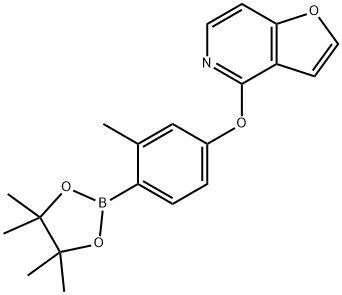 Furo[3,2-c]pyridine, 4-[3-methyl-4-(4,4,5,5-tetramethyl-1,3,2-dioxaborolan-2-yl)phenoxy]- Structural