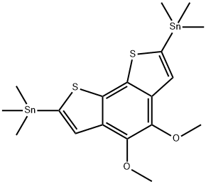 Stannane, 1,1'-(4,5-dimethoxybenzo[2,1-b:3,4-b']dithiophene-2,7-diyl)bis[1,1,1-trimethyl- Structural