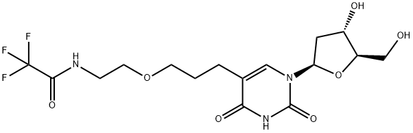 Uridine, 2'-deoxy-5-[3-[2-[(trifluoroacetyl)amino]ethoxy]propyl]- (9CI) Structural