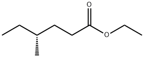 Hexanoic acid, 4-methyl-, ethyl ester, (4R)- Structural