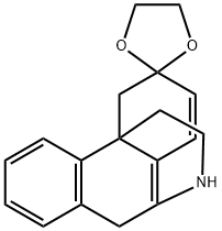 Spiro[1,3-dioxolane-2,3'(9'H)-[4H-10,4a](iminoethano)phenanthrene] (8CI,9CI) Structural
