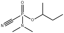 Phosphoramidocyanidic acid, dimethyl-, 1-methylpropyl ester (9CI) Structural