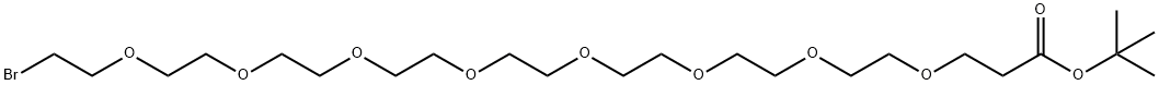 Bromo-PEG8-t-butyl ester Structural