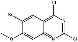Quinazoline, 6-bromo-2,4-dichloro-7-methoxy- Structural