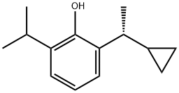 Phenol, 2-[(1R)-1-cyclopropylethyl]-6-(1-methylethyl)- Structural