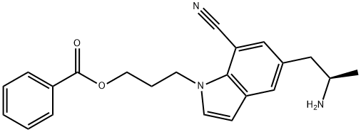 1H-Indole-7-carbonitrile, 5-[(2R)-2-aminopropyl]-1-[3-(benzoyloxy)propyl]-