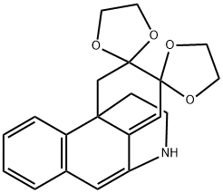 Dispiro[1,3-dioxolane-2,2'-[2H-10,4a](iminoethano)phenanthrene-3'(4'H),2''-[1,3]dioxolane] (8CI,9CI) Structural