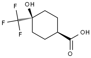 rel-(1s,4s)-4-hydroxy-4-(trifluoromethyl)cyclohexane-1-carboxylic acid Cas Structural