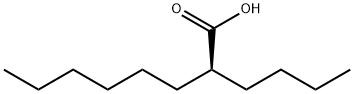 Octanoic acid, 2-butyl-, (2S)- Structural