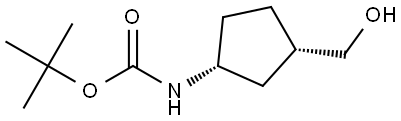 CarbaMic acid, N-[(1R,3S)-3-(hydroxyMethyl)cyclopentyl]-, 1,1-diMethylethyl ester, rel- Structural