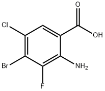 2-AMINO-4-BROMO-5-CHLORO-3-FLUOROBENZOIC ACID(WXFC0536)