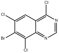 Quinazoline, 7-bromo-4,6,8-trichloro- Structural