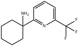 Cyclohexanamine, 1-[6-(trifluoromethyl)-2-pyridinyl]- Structural