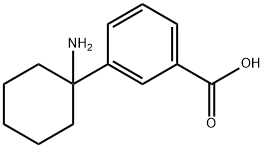 Benzoic acid, 3-(1-aminocyclohexyl)-, methyl ester Structural