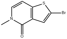 Thieno[3,2-c]pyridin-4(5H)-one, 2-bromo-5-methyl- Structural