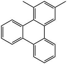 Triphenylene, 1,3-dimethyl- Structural