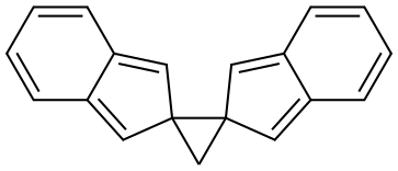 Dispiro[2H-indene-2,1'-cyclopropane-2',2''-[2H]indene] (8CI,9CI) Structural