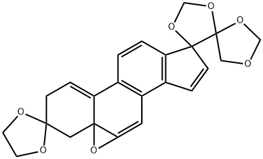 Trispiro[1,3-dioxolane-4,4'-[1,3]dioxolane-5',17''(2''H)-[5,6]epoxy[5H]cyclopenta[a]phenanthrene-3''(4''H),2'''-[1,3]dioxolane] (8CI,9CI) Structural