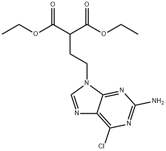 Propanedioic acid, 2-[2-(2-amino-6-chloro-9H-purin-9-yl)ethyl]-, 1,3-diethyl ester