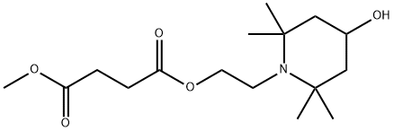 Butanedioic acid, 1-[2-(4-hydroxy-2,2,6,6-tetramethyl-1-piperidinyl)ethyl] 4-methyl ester Structural