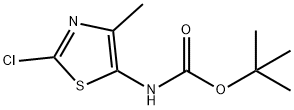 tert-butyl N-(2-chloro-4-methyl-1,3-thiazol-5-yl)carbamate Structural