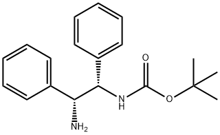 Carbamic acid, N-[(1S,2R)-2-amino-1,2-diphenylethyl]-, 1,1-dimethylethyl ester Structural
